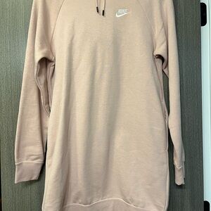 Nike Light Pink Sweatshirt Dress